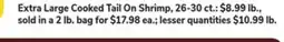 ACME Extra Large Cooked Tail On Shrimp offer