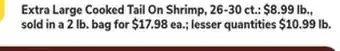 ACME Extra Large Cooked Tail On Shrimp offer