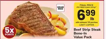 ACME Beef Strip Steak offer