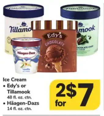 ACME Ice Cream, Edy's or Tillamook 48 fl. oz. ctn., Häagen-Dazs 14 fl. oz. ctn offer