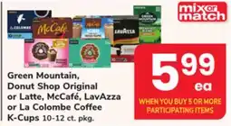 ACME Green Mountain, Donut Shop Original or Latte, McCafé, LavAzza or La Colombe Coffee K-Cups offer