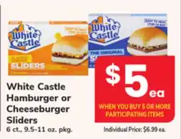 ACME White Castle Hamburger or Cheeseburger Sliders offer