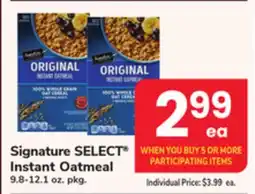 ACME Signature SELECT Instant Oatmeal offer