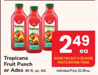 ACME Tropicana Fruit Punch or Ades offer