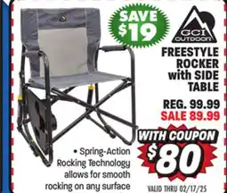Big 5 GCI Outdoor Freestyle Rocker with Side Table offer