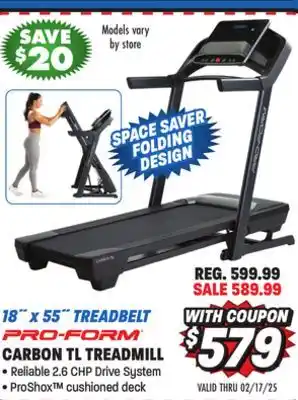 Big 5 ProForm Carbon TL Treadmill offer