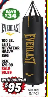 Big 5 Everlast 100 lb. Elite Nevatear Heavy Bag offer