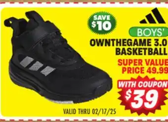 Big 5 adidas OwnTheGame 3.0 Boys' Basketball Shoes offer