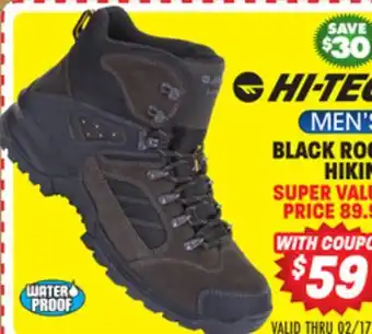 Big 5 Hi-Tec Black Rock Men's Waterproof Hiking Boots offer