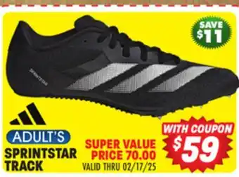 Big 5 adidas Sprintstar Unisex Track Shoes offer