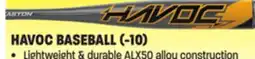 Big 5 Easton Havoc USA Youth Baseball Bat (-10) offer