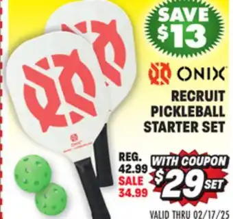 Big 5 Onix Recruit Pickleball Starter Set offer