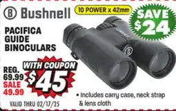 Big 5 Bushnell Pacifica Guide 10x42mm Binoculars offer