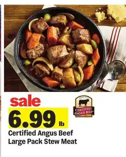 Meijer Certified Angus Beef Large Pack Stew Meat offer