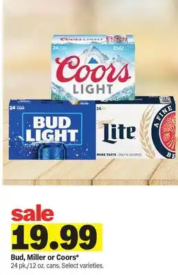 Meijer Bud, Miller or Coors offer