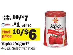 Meijer Yoplait Yogurt offer