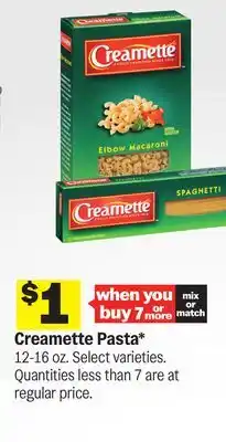 Meijer Creamette Pasta offer