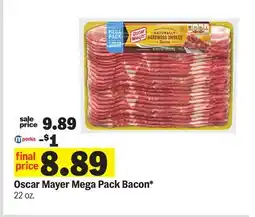 Meijer Oscar Mayer Mega Pack Bacon offer