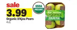 Meijer Organic D'Ajou Pears offer