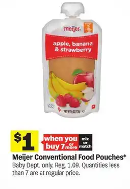 Meijer Meijer Conventional Food Pouches offer