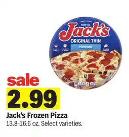 Meijer Jack's Frozen Pizza offer