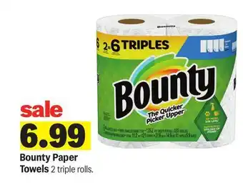 Meijer Bounty Paper Towels offer