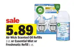 Meijer Air Wick Scented Oil Refills 2 ct. or Essential Mist or Freshmatic Refill 1 ct offer