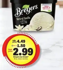 Meijer Breyers Ice Cream offer