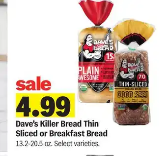 Meijer Dave's Killer Bread Thin Sliced or Breakfast Bread offer