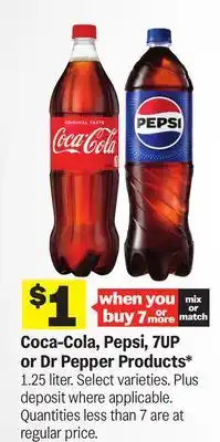 Meijer Coca-Cola, Pepsi, 7UP or Dr Pepper Products offer