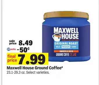 Meijer Maxwell House Ground Coffee offer