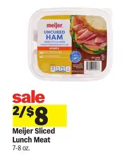 Meijer Meijer Sliced Lunch Meat offer