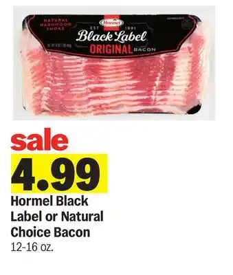 Meijer Hormel Black Label or Natural Choice Bacon offer