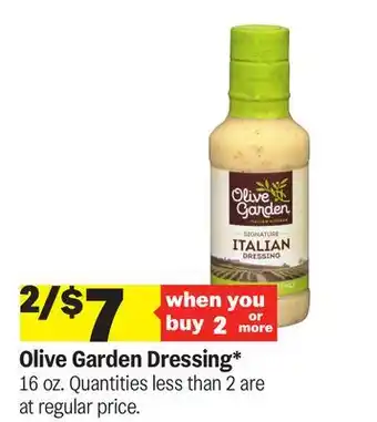 Meijer Olive Garden Dressing offer