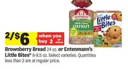 Meijer Brownberry Bread 24 oz. or Entenmann's Little Bites 6-9.5 oz offer