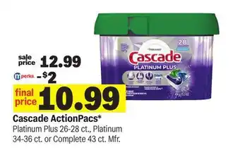 Meijer Cascade ActionPacs offer