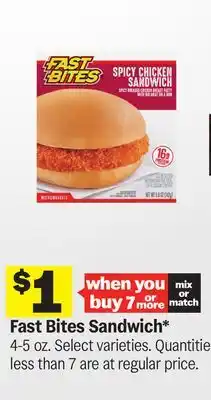 Meijer Fast Bites Sandwich offer