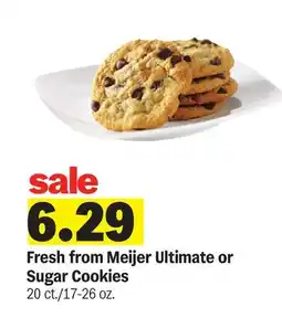 Meijer Fresh from Meijer Ultimate or Sugar Cookies offer