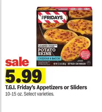 Meijer T.G.I. Friday's Appetizers or Sliders offer