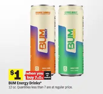 Meijer BUM Energy Drinks offer