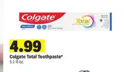 Meijer Colgate Total Toothpaste offer