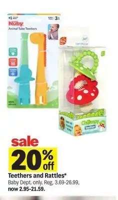 Meijer Teethers and Rattles offer