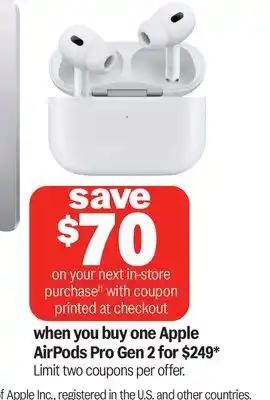 Meijer Apple AirPods Pro Gen 2 offer