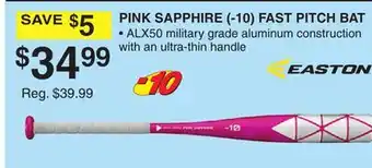 Dunham's Sports PINK SAPPHIRE (- 10) FAST PITCH BAT offer