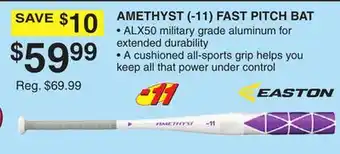 Dunham's Sports AMETHYST (- 11) FAST PITCH BAT offer