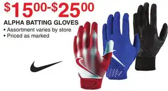 Dunham's Sports ALPHA BATTING GLOVES offer