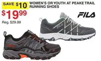 Dunham's Sports WOMEN'S OR YOUTH AT PEAKE TRAIL RUNNING SHOES offer