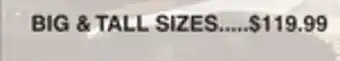 Dunham's Sports BIG & TALL SIZES offer