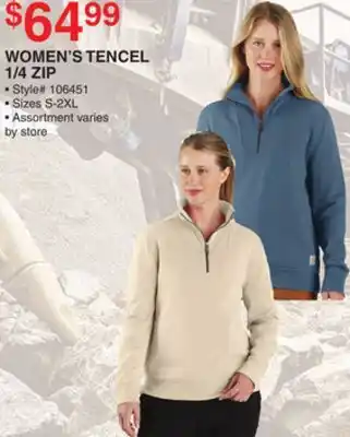 Dunham's Sports WOMEN'S TENCEL 1/4 ZIP offer