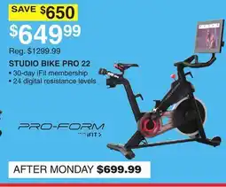 Dunham's Sports STUDIO BIKE PRO 22 offer